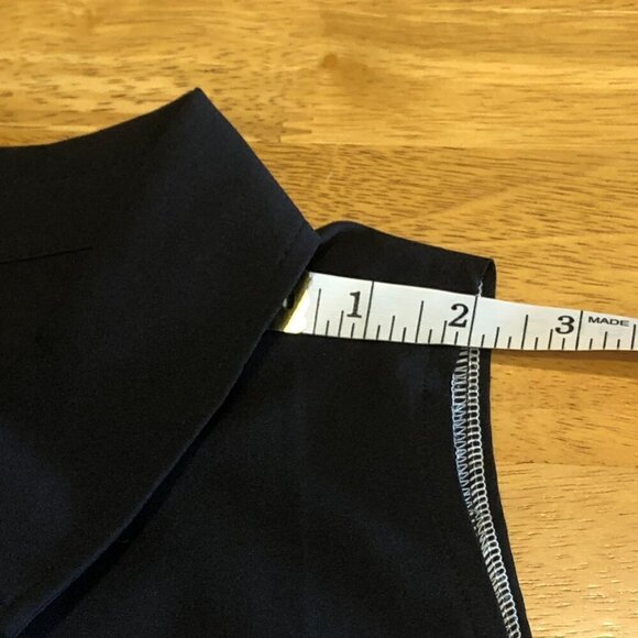 Schwiing Seal Walrus Sheer White Black Tank Blouse Button Down Shirt Women's Med - Picture 14 of 15